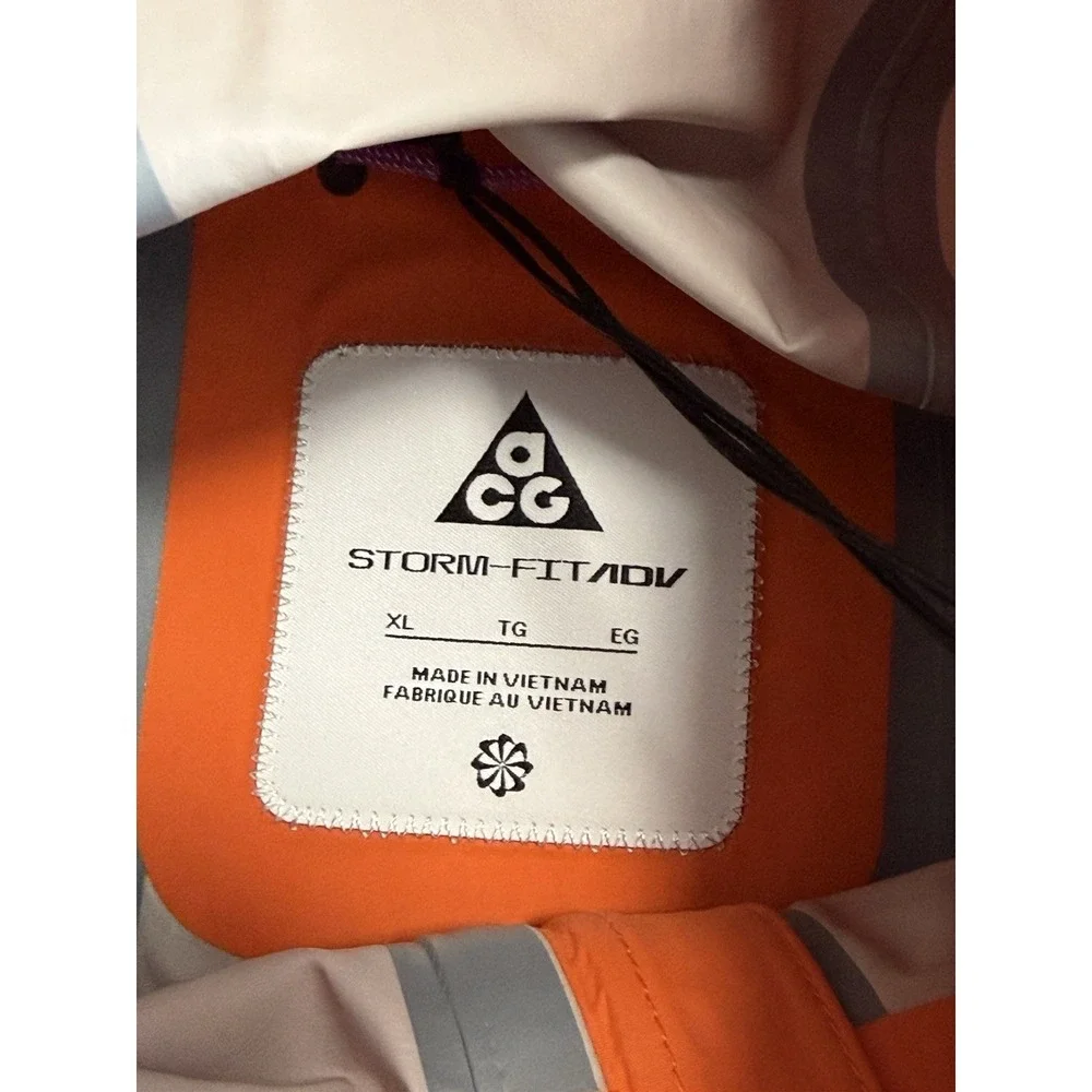 Nike ACG Morpho Storm-FIT ADV Rain Jacket Orange HJ0246-819 Womens Size XL NEW